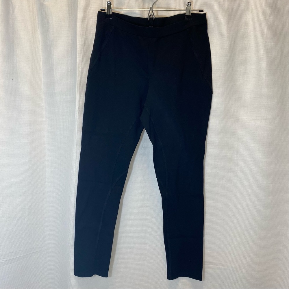 Premise Woman Structured Thick Four Way Stretch Leggings in Black
